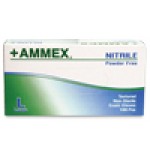 Ammex PF Textured Nitrile Gloves